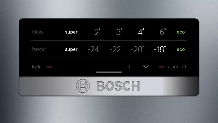 Bosch KGN36NWEA Serie 2 Kühl-Gefrier-Kombination, 186 x 60 cm, 215 L Kühlen & 87 L Gefrieren, NoFrost nie wieder abtauen, LED-Beleuchtung gleichmäßige Ausleuchtung