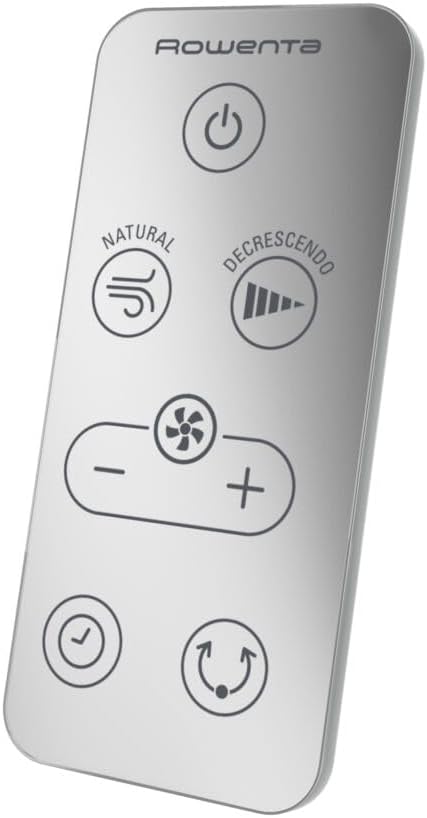 Rowenta VU5870 Standventilator Turbo Silence Extreme+ | Fernbedienung | 5 Geschwindigkeiten | Abschaltautomatik | Timer | Automatische Oszillation | Höhenverstellbar, Weiß