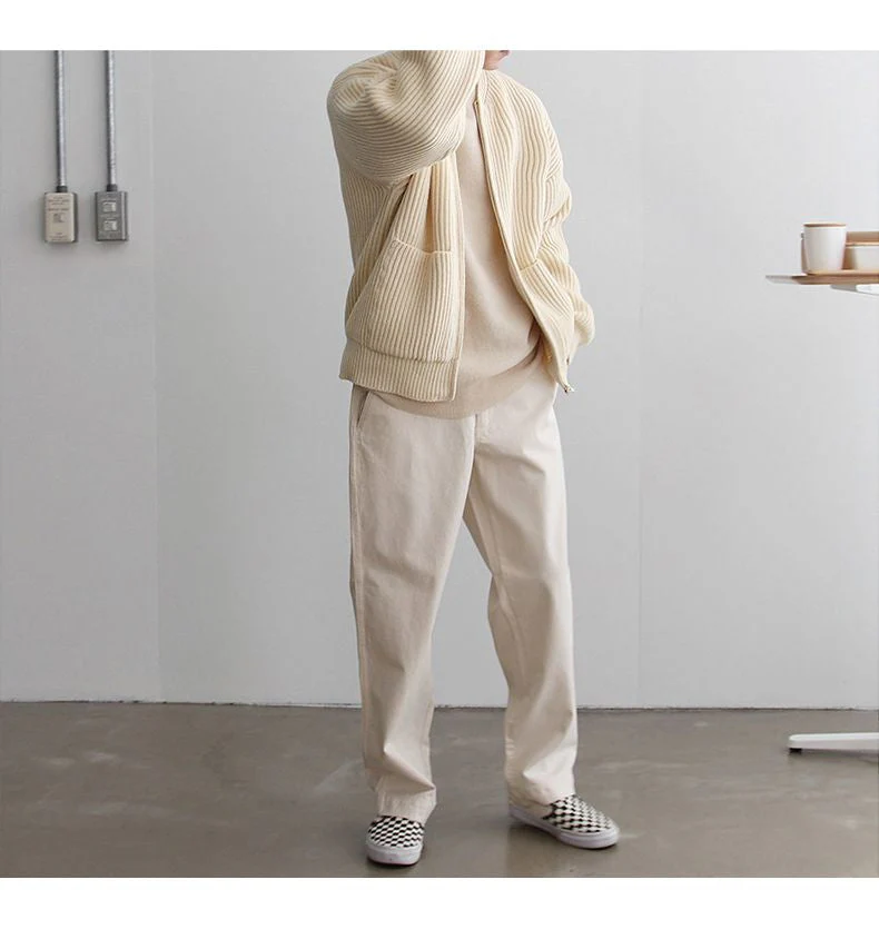 Herrenstrickjacke mit Reiverschluss