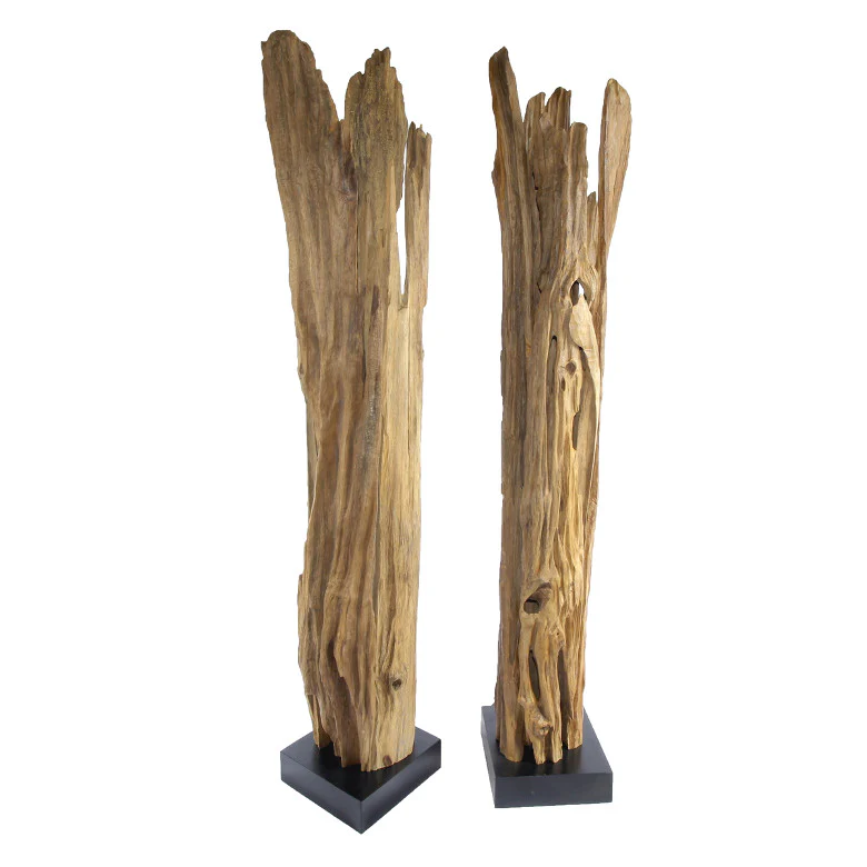 Teakholz Stehlampe ALMA | Hhe 180 cm