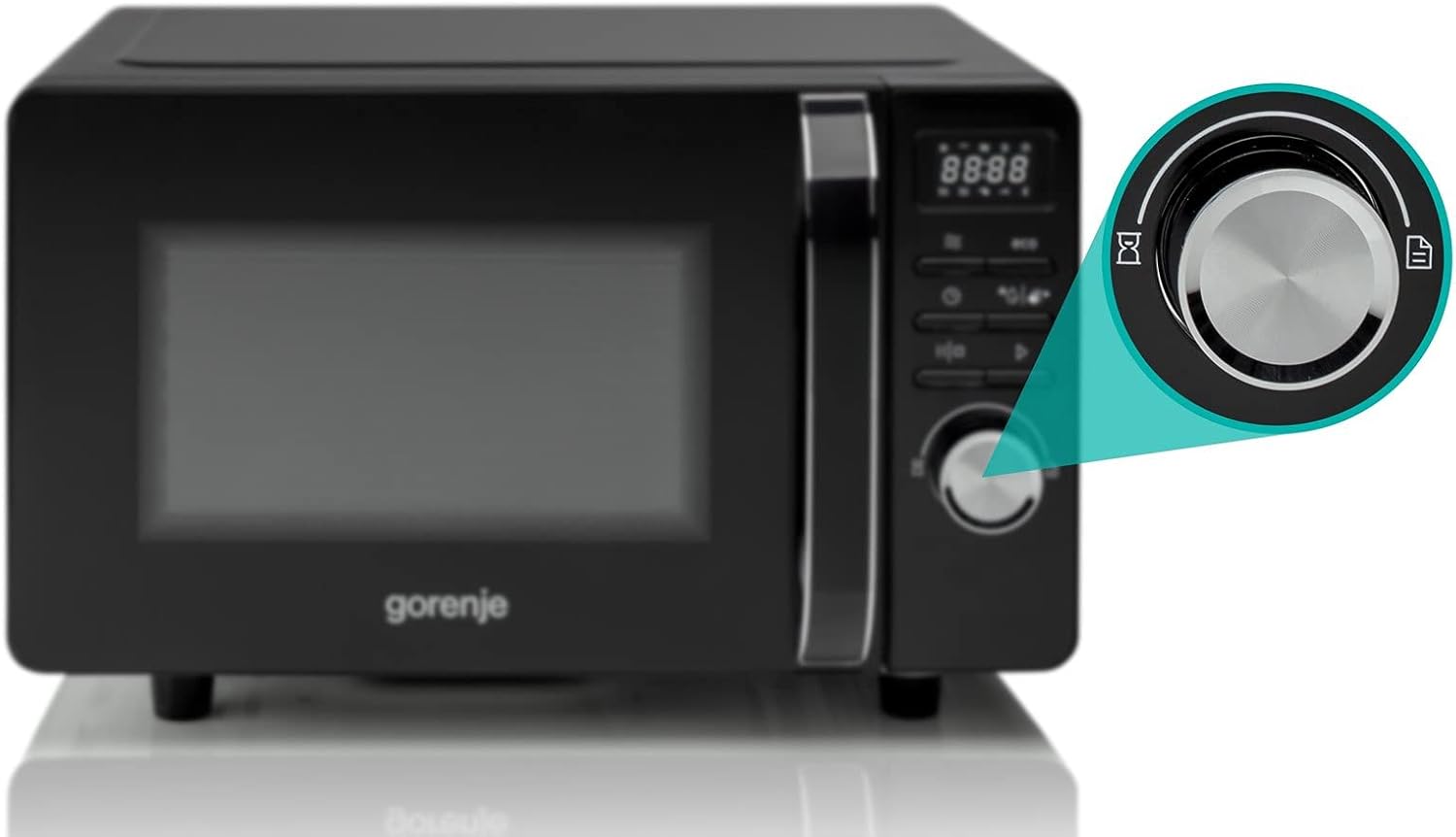 Gorenje MO 20 A3X Mikrowelle/ ChildLock/ AquaClean/ TouchControl/ SmartDisplay/Auftaufunktion/ 11 Automatikprogramme/ 5 Leistungsstufen/ 20l/ 800 W/ Edelstahl