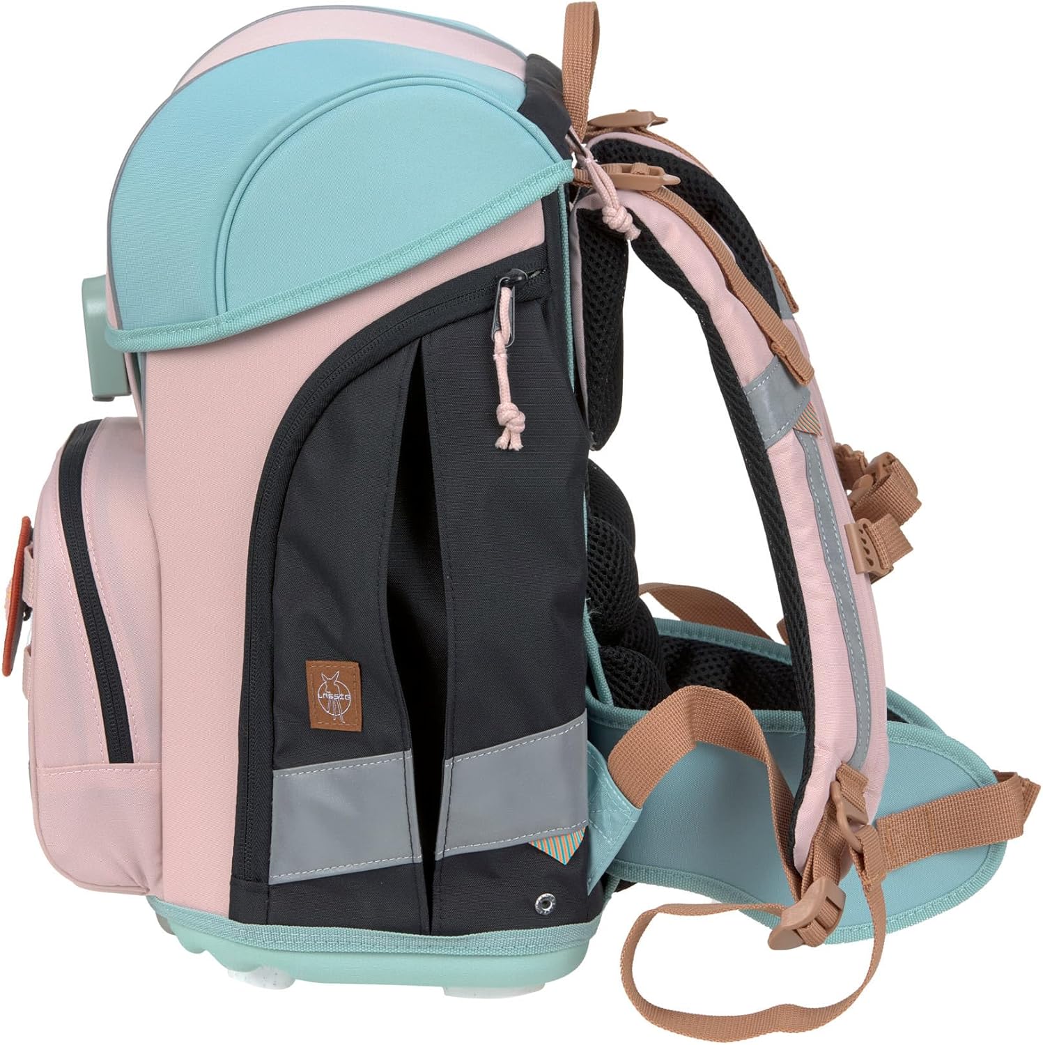 LÄSSIG 7-teiliges Schulranzen Set Kinder/School Set Boxy Unique Schwarz