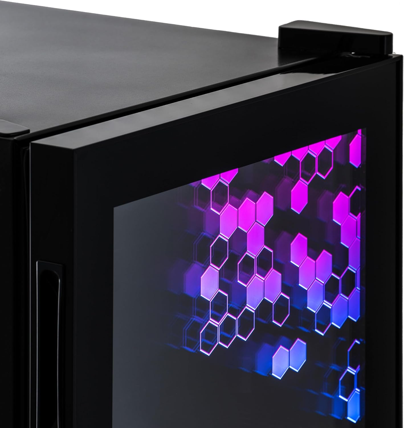 Getränkekühlschrank | Freistehender Kühlschrank für 126 Dosen mit Glastür mit Scharnier rechts | Mini-Getränkekühlschrank, perfekt für Bier, Wein, Limonade und kühlere Getränke