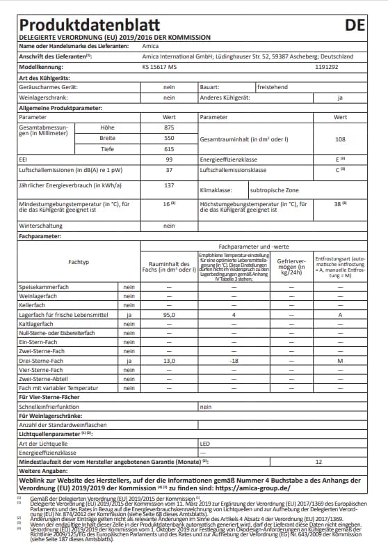 Amica KGC 15632 T Retro Kühl-/Gefrierkombination / Ice Blue (Türkis) / 144cm (H) x 55cm (B) x 62cm (T) / Retro-Design / Kühlschrank mit Gefrierfach