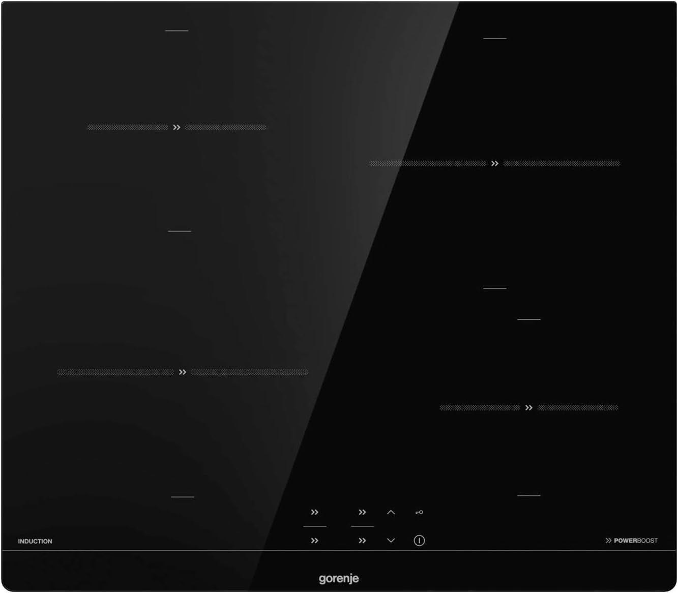 Gorenje 738971 Einbaubackofen-Set OptiBake Black Steam Pyro Set / 77L / Heißluft/Pyrolyse/ExtraSteam/GentleClose/AirFry/Pizzamode 300°C/PerfectGrill/Induktions-Kochfeld mit BridgeZone/schwarz