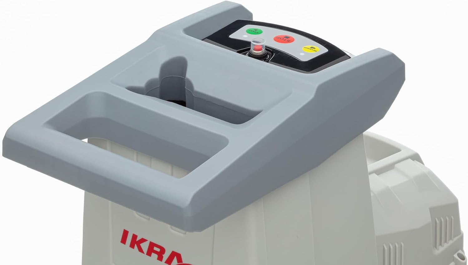 IKRA 81002880 Elektro Gartenhäcksler Walzenhäcksler ILH 3000 A, leise robust wartungsarm, Starke 3.000 Watt, Aststärke bis 44mm, 230 V