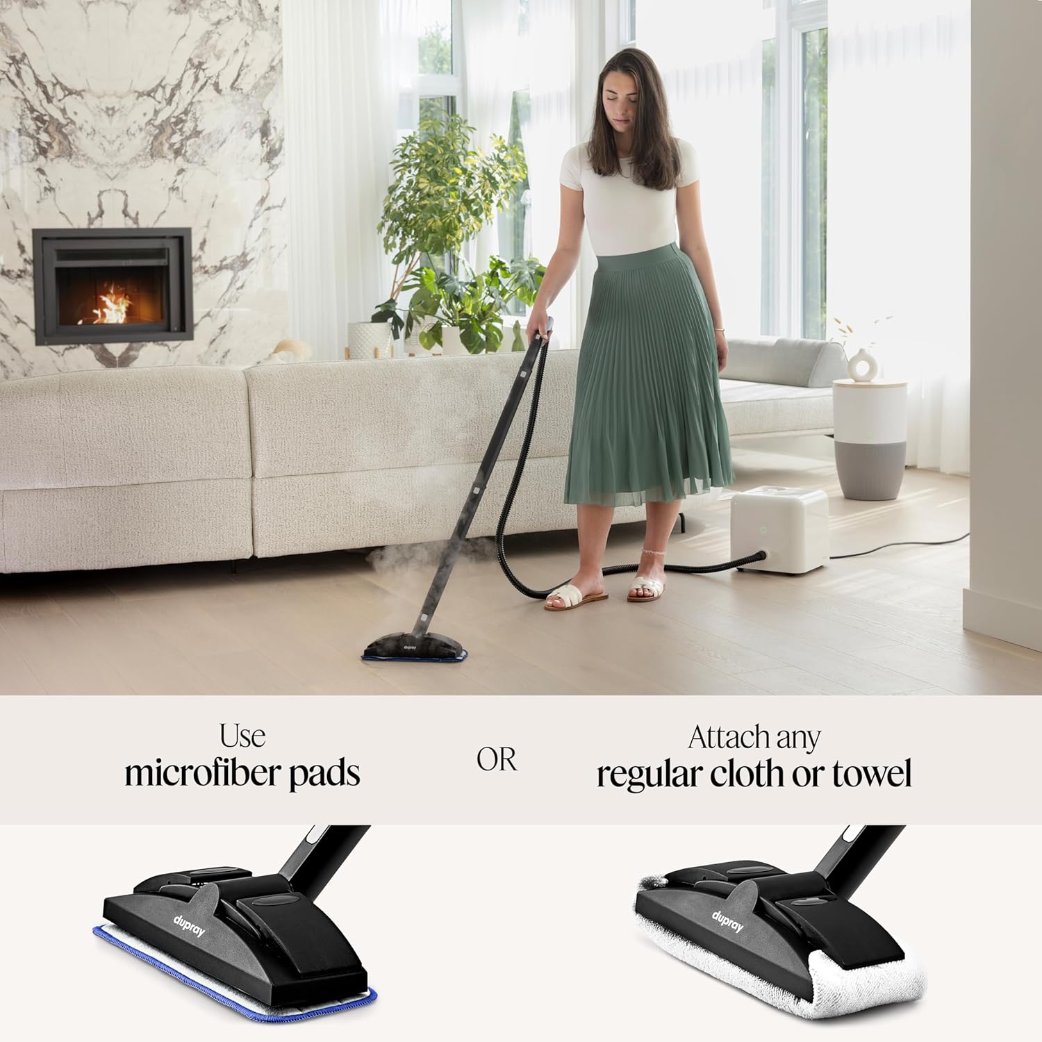 Dupray Neat Dampfreiniger, multifunktional, für zu Hause: Bden, Mbel, Autos und mehr (Steam Cleaner EU Plug)