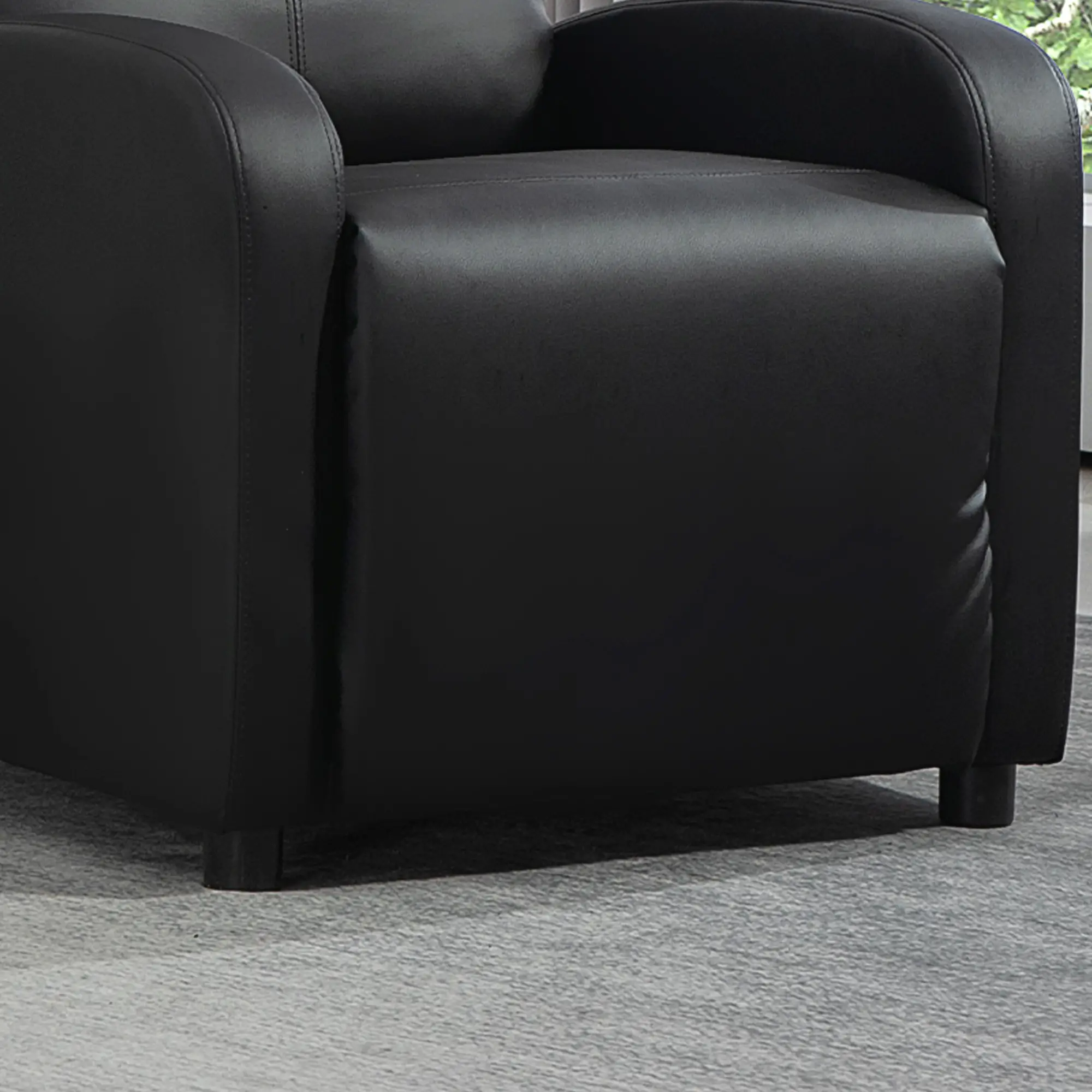 HOMCOM Relaxsessel Fernsehsessel mit Liegefunktion dick gepolstert