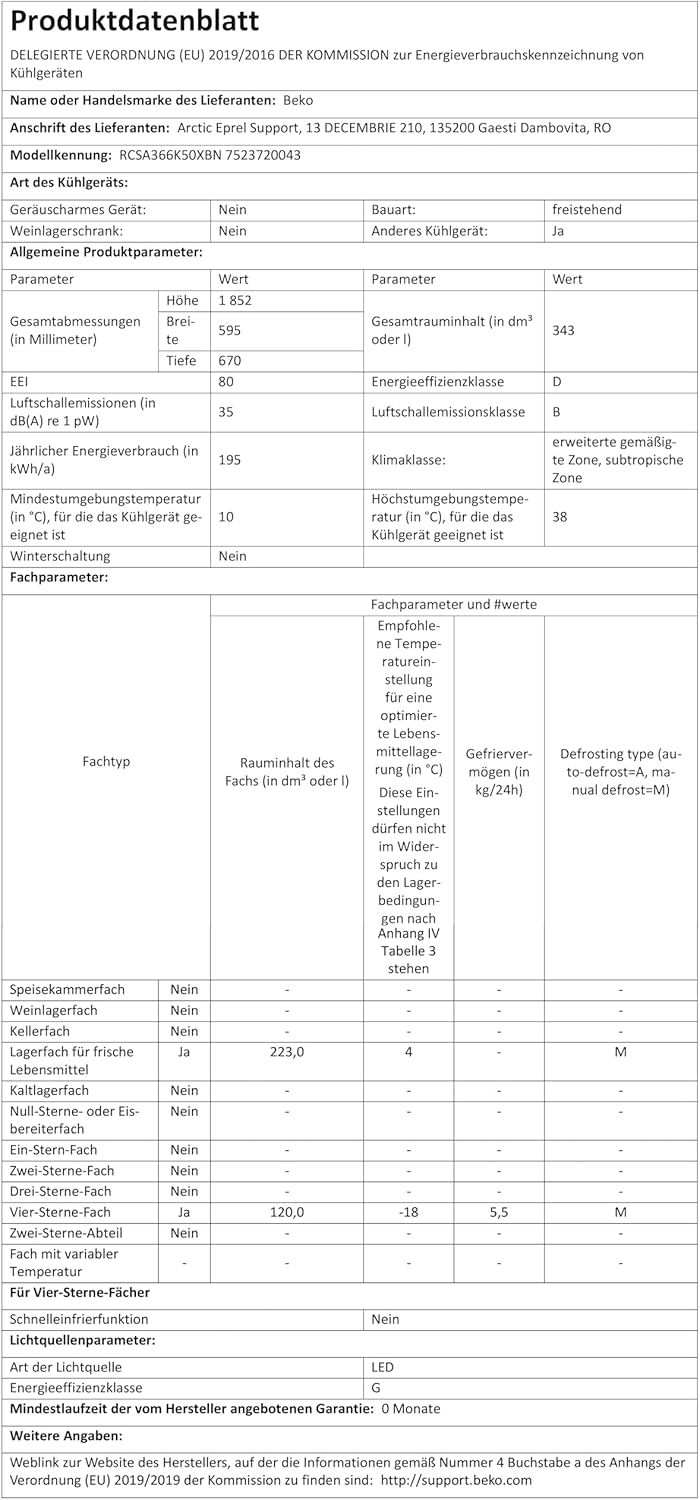 Beko RCNE366E70ZXBRN bPRO700 freistehende Kühl-/Gefrierkombination, großer Kühlschrank, 323 l Gesamtrauminhalt, HarvestFresh, NoFrost, leise, SmoothFit, 0°C-Zone, Dark Inox