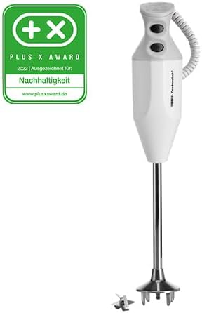 ESGE Zauberstab P 350 Profi, Stabmixer weiß inklusive Multifunktionsmesser, bis zu 22.000 U/min, 90880, weiß/grau