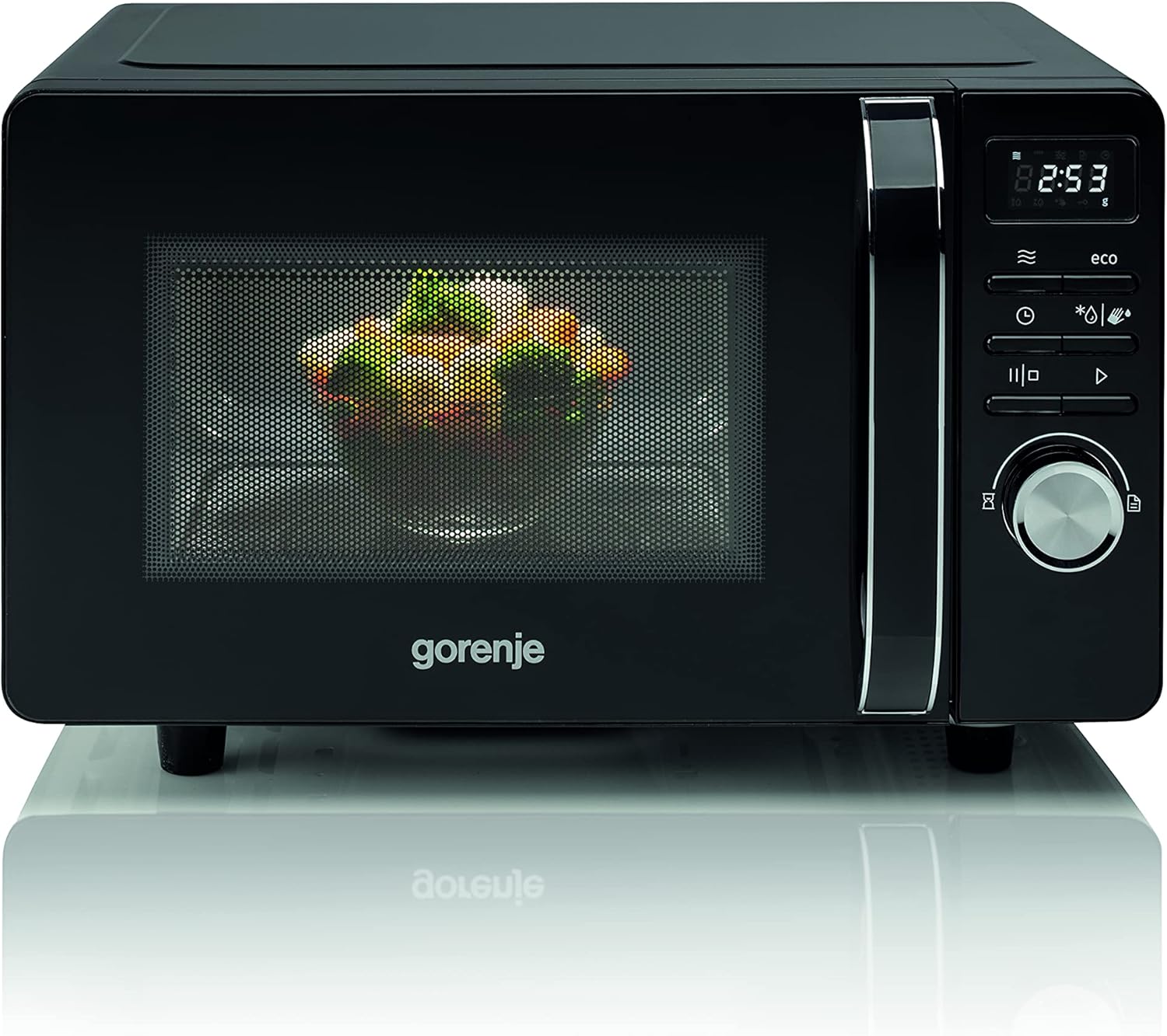 Gorenje MO 20 A3X Mikrowelle/ ChildLock/ AquaClean/ TouchControl/ SmartDisplay/Auftaufunktion/ 11 Automatikprogramme/ 5 Leistungsstufen/ 20l/ 800 W/ Edelstahl