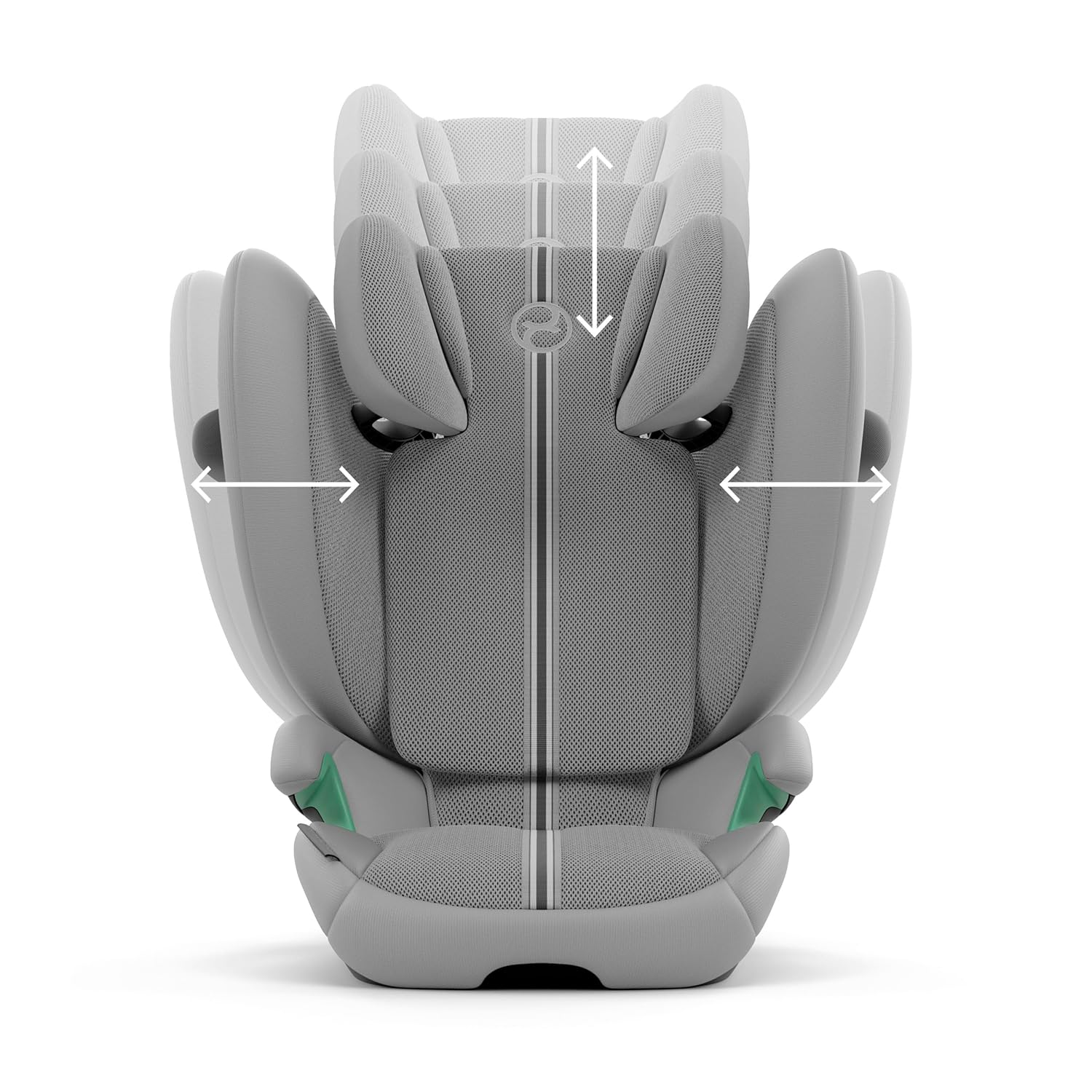 CYBEX Gold Kinder-Autositz Solution G i-Fix, Für Autos mit und ohne ISOFIX, Ab ca. 3 bis 12 Jahre (100 - 150 cm), Ab ca. 15 bis 50 kg, Lava Grey