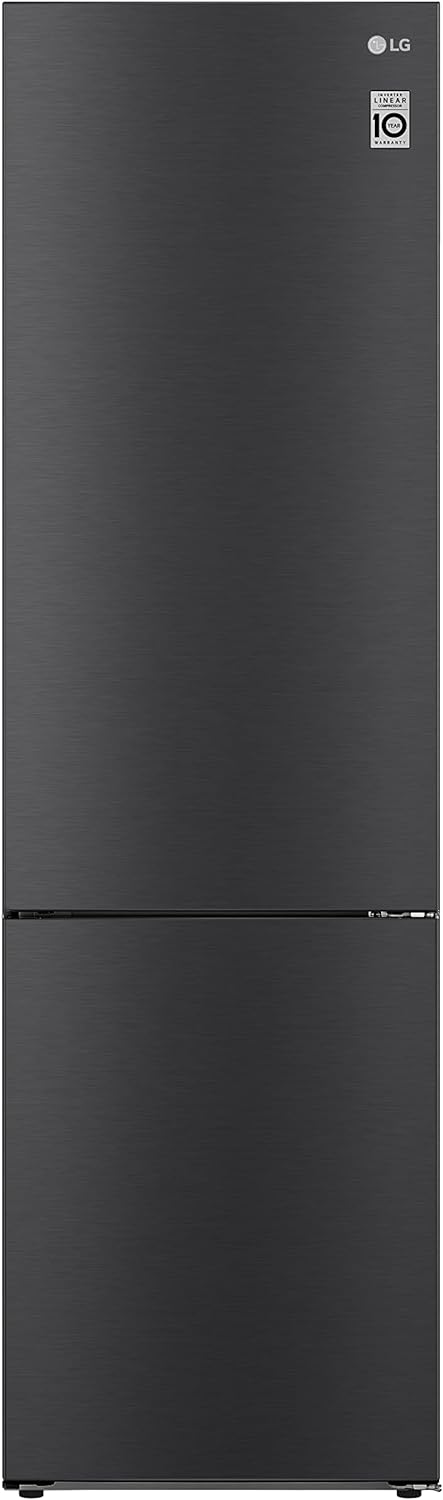 LG GBP62MCNBC, Klasse B, 384 L, Kühl-/ Gefrierkombination, Frische Features, Kühlschrank mit Gefrierfach und Innendisplay, DoorCooling+, LINEARCooling, 59,5 x 203 x 67,5 cm ꟷ Matte Black