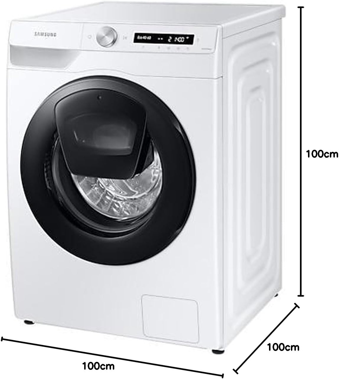 Samsung WW90T554AA Waschmaschine Frontlader 9 kg 1.400 U/Min, AddWash, Ecobubble, Hygiene Dampf, ECO5590 EEK: A