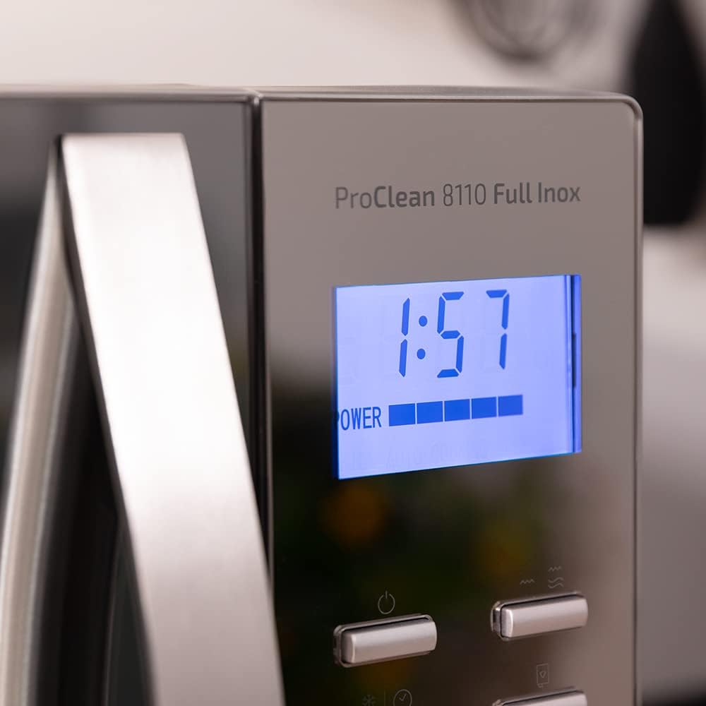 Cecotec Mikrowelle mit ProClean 8110 Grill. 28l Kapazität, Ready2Clean Beschichtung, 1000 W Leistung, 1000 W Grill, 5 Betriebsebenen, 8 Programme, 60 min Timer, LED-Anzeige