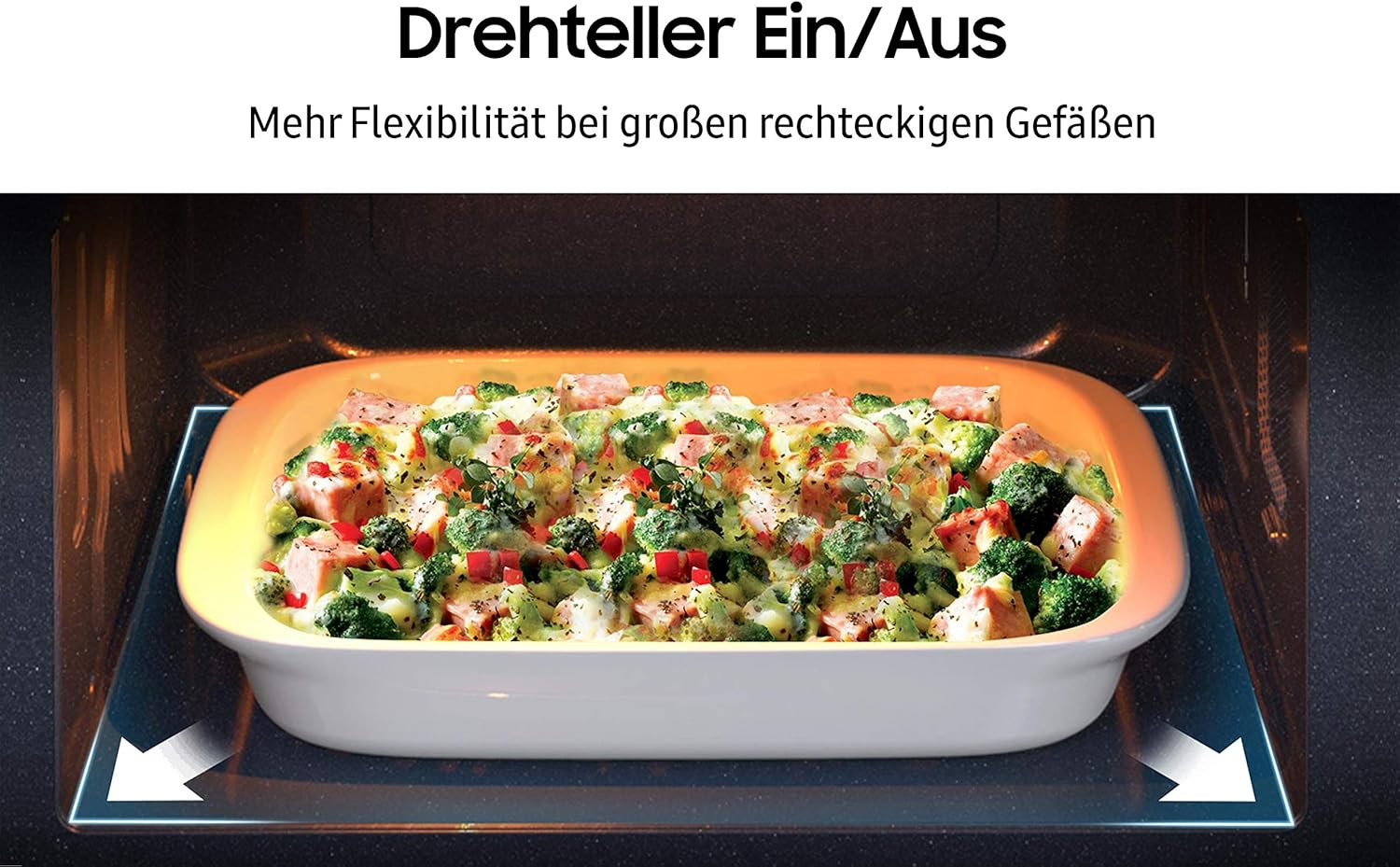 Samsung MC2BM6035CS/EG Kombi-Mikrowelle mit Grill und Heißluft, 900 W, 28 ℓ Garraum (Extra groß), 51,7 cm Breite, HotBlast-Technology, SlimFry, Silber