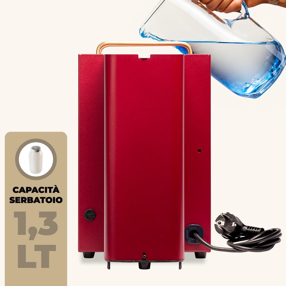 Faber PRO Total Deluxe Kaffeemaschine aus Messing, 44 mm Ese Papier, 1.3 liters, (Weiß)