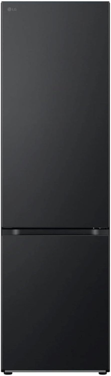 LG GBV22NCCEP Kühl-/Gefrierkombination – Smart Inverter Compressor, Total No Frost, Modern Flat Door Design, Matt Schwarz Metallic, Energieeffizienz A