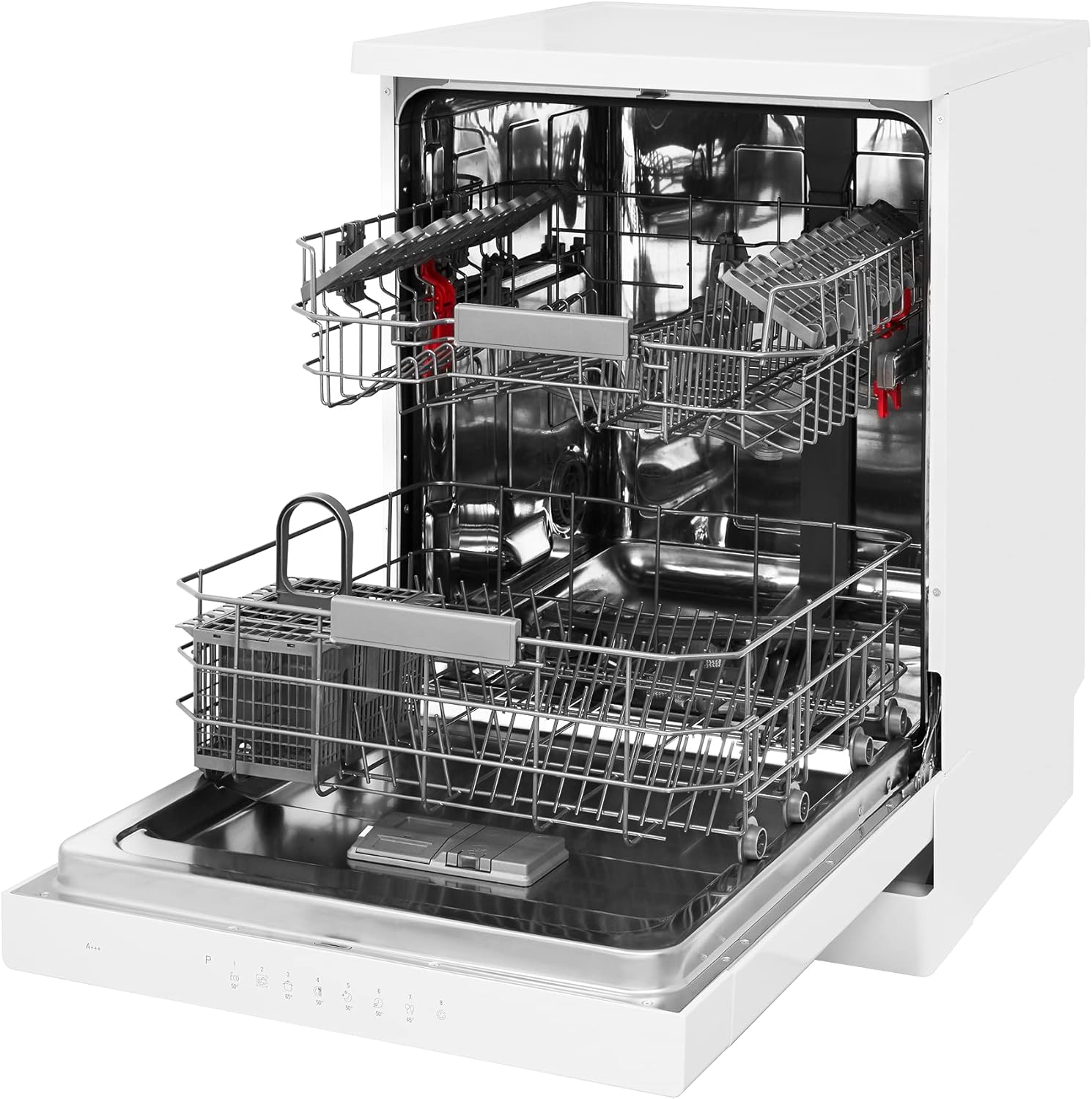 Bauknecht B2F HD624 A Freistehender Geschirrspüler/ 60 CM/ 14 Maßgedecke/Hygieneprogramm/Vollwasserschutz/Startzeitvorwahl