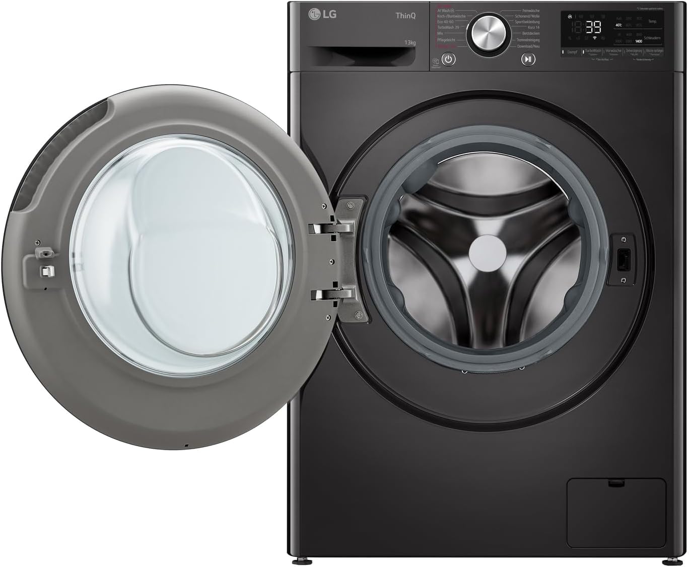LG F4WV7080, Klasse A, Frontlader-Waschmaschine 8 kg, 1400 U/Min, AI Direct Drive, Wi-Fi, Tiefenreinigung mit Dampf, Groe Kapazitt, TRIPLE A, Auentür aus Sicherheitsglas, 62 x 60 x 85 cm  Wei
