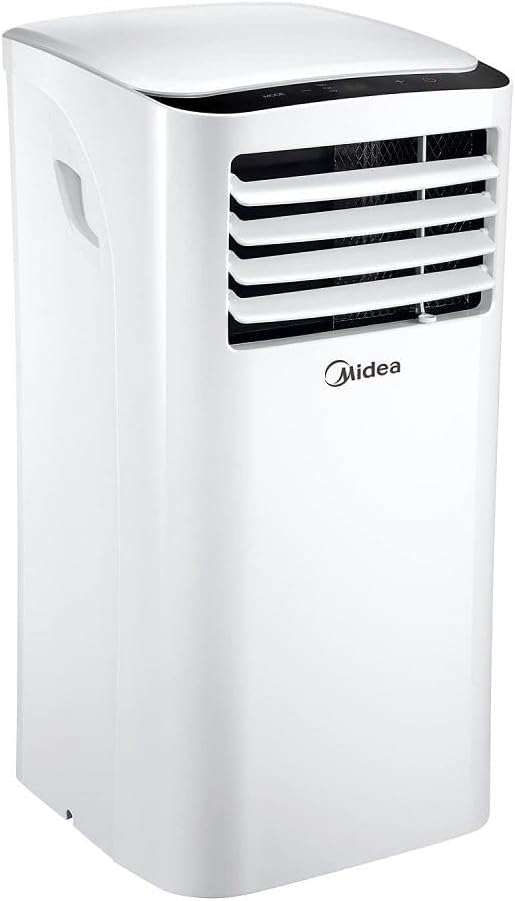 Midea Mobiles Klimagerät MPD-12CRN7, 12000 BTU 3,5kW, Kühlen&Ventilieren&Entfeuchten, Raumgröße bis 117m³(43㎡), Mobile Klimaanlage mit Abluftschlauch