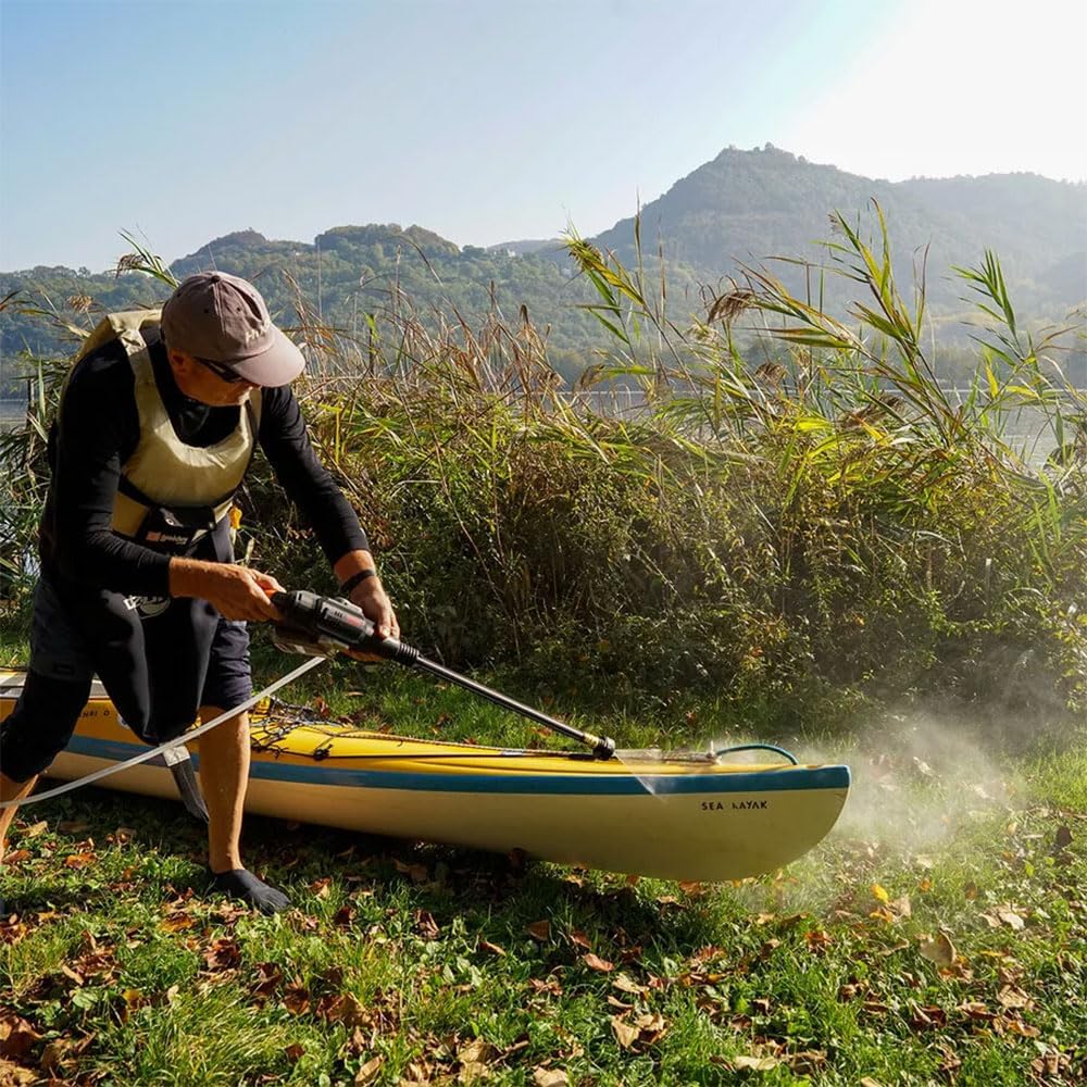 WORX WG633E Hydroshot Akku-Hochdruckreiniger 20V - 56 Bar Max. Druck - multifunktional zur Reinigung & Bewässerung - leistungsstarker bürstenloser Motor - 5-in-1 Druckdüse - inkl. 4Ah Akku & Ladegerät