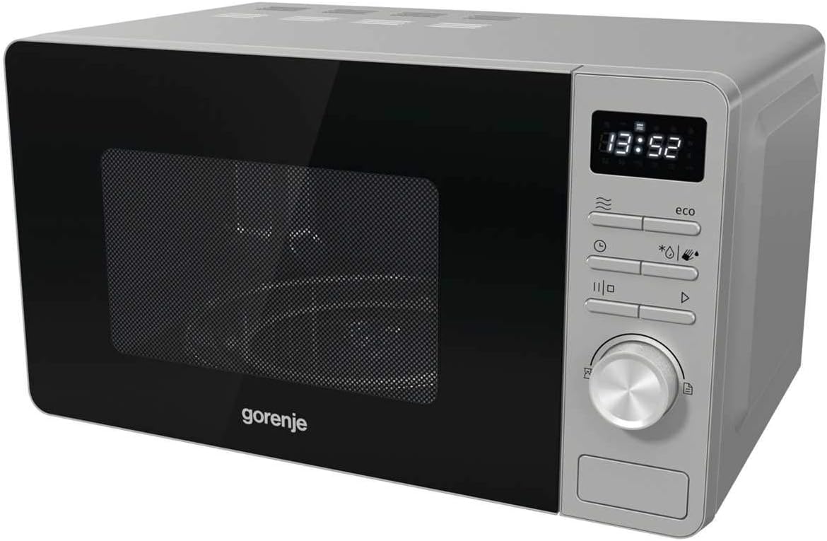 Gorenje MO 20 A3X Mikrowelle/ ChildLock/ AquaClean/ TouchControl/ SmartDisplay/Auftaufunktion/ 11 Automatikprogramme/ 5 Leistungsstufen/ 20l/ 800 W/ Edelstahl