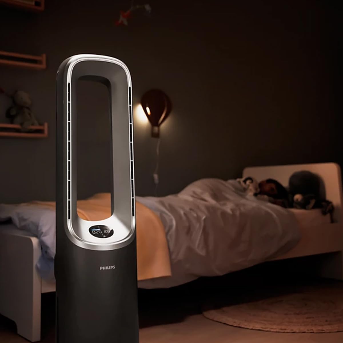 Philips Air Performer 2-in-1: Luftreiniger und Kühlgebläse - Reinigt 70 m², Entfernt 99,97% der Allergene und Schadstoffe. HEPA-Filter, Intelligente Sensoren, Alexa, App. (AMF765/10)
