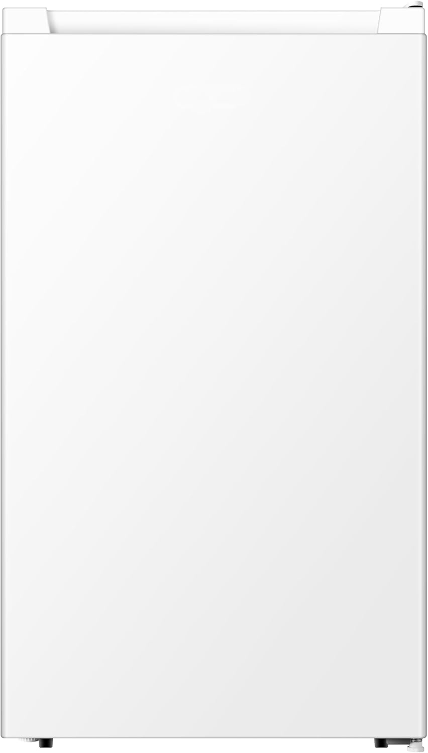 YUNA SINAIDA GFE Kühlschrank mit 3*Gefrierfach, Tisch-Kühlschrank, nur 47,5 cm breit, 82 L Nutzinhalt, LED Licht, wechselbarer Türanschlag, robuste Glasablagen, 38 dB, Weiß