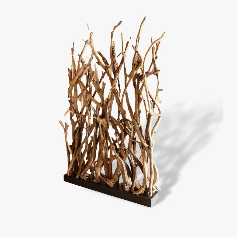 Design Raumteiler mit Beleuchtung im Sockel