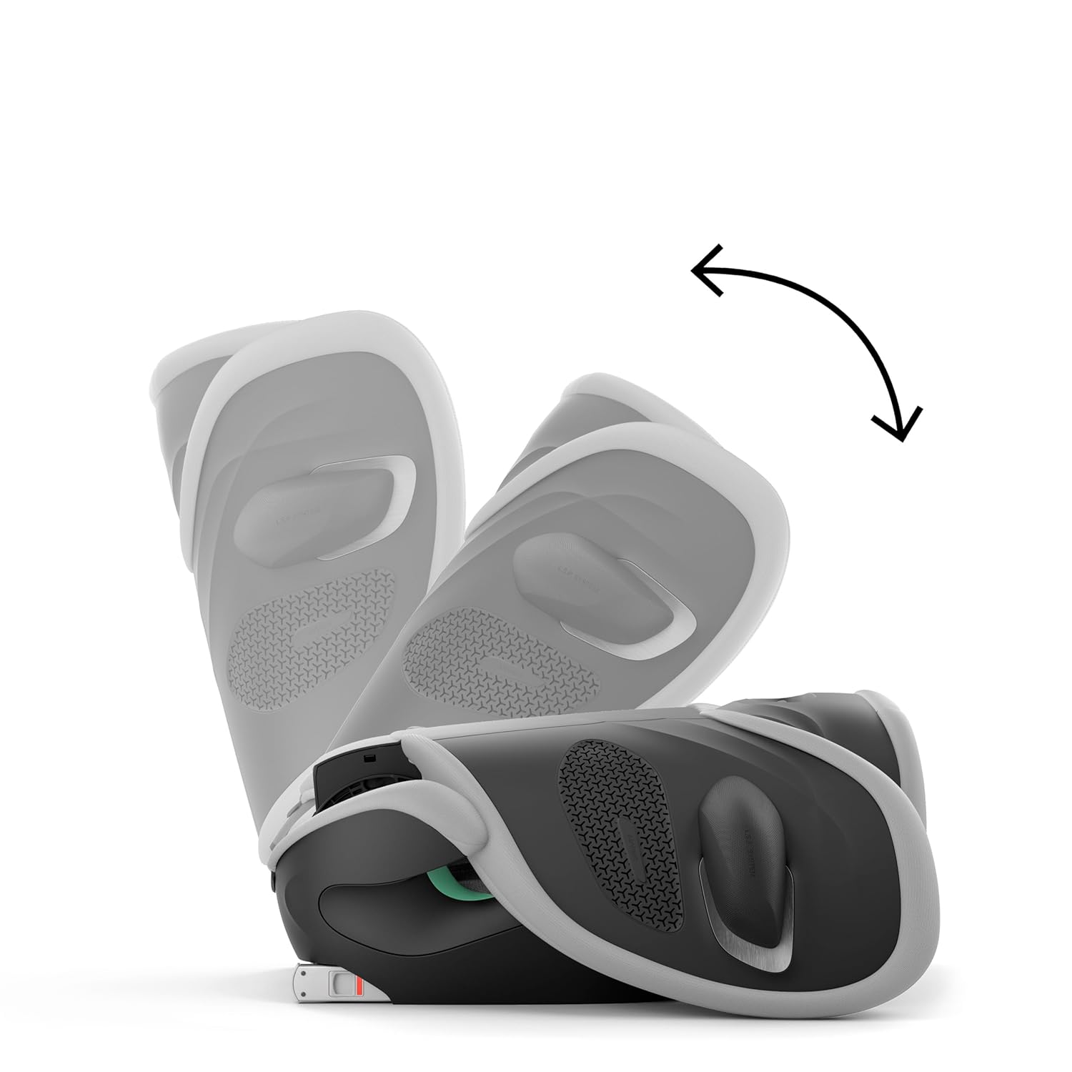 CYBEX Gold Kinder-Autositz Solution G i-Fix, Für Autos mit und ohne ISOFIX, Ab ca. 3 bis 12 Jahre (100 - 150 cm), Ab ca. 15 bis 50 kg, Lava Grey