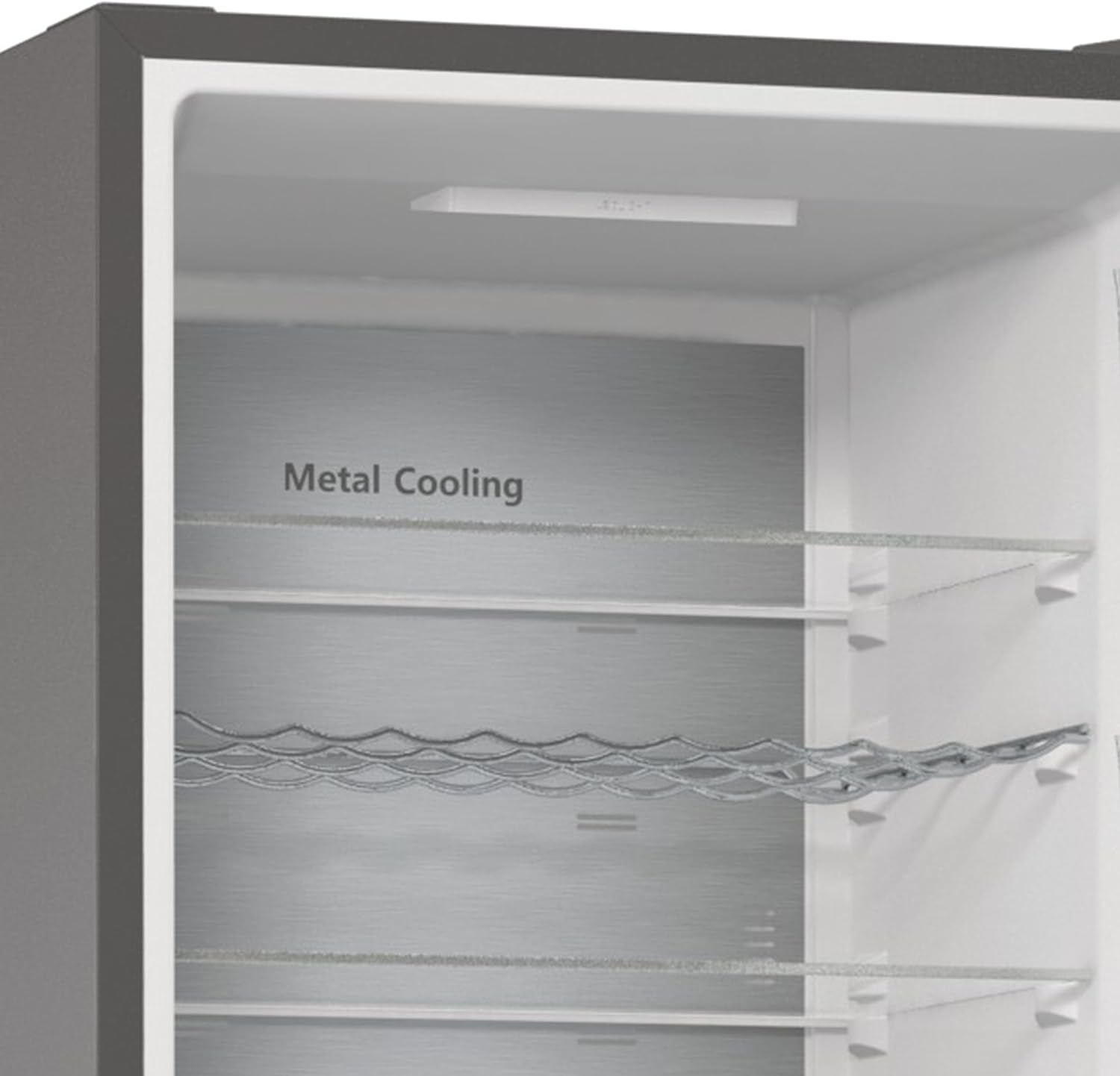 Hisense RB327N4AD2 Kühl-Gefrierkombination/ NoFrostPlus/ Multiflow 360°/ HolidayMode/ FreshZone/ 182,4 cm/ Kühlteil 171 l/ Gefrierteil 85 l/ 41 dB/ 287 kWh/ Jahr/ Edelstahl-Look