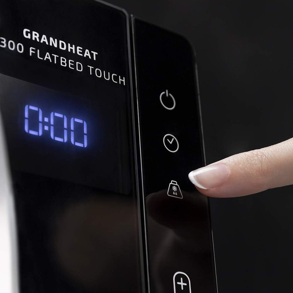 Cecotec Touch-Mikrowelle ohne Teller GrandHeat 2500 Flatbed Touch White. 800 W, 25 Liter Fassungsvermögen, 8 vorkonfigurierte Funktionen, Timer