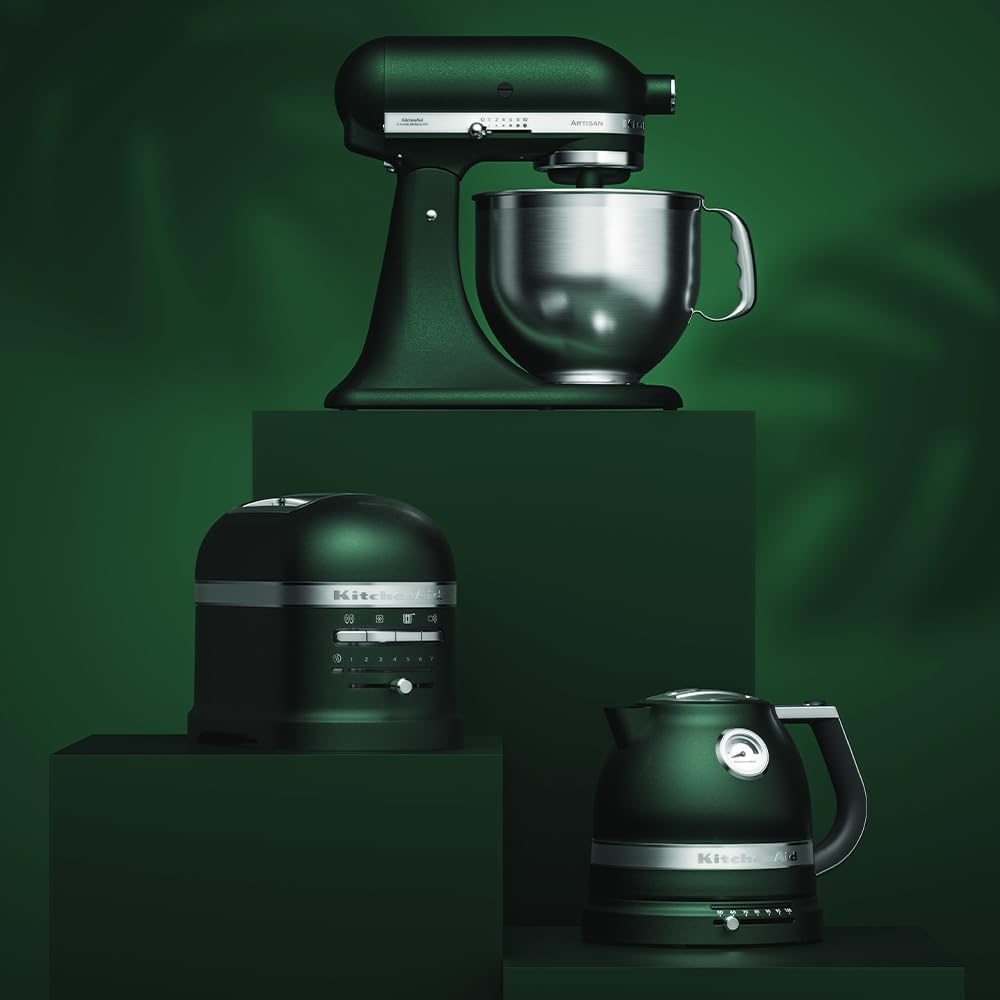 KitchenAid Toaster für 2 Scheiben mit Sandwich-Zange | Artisan | Retro Toast Machine | Verschiedene Funktionen und Bräunungsstufen | Grün