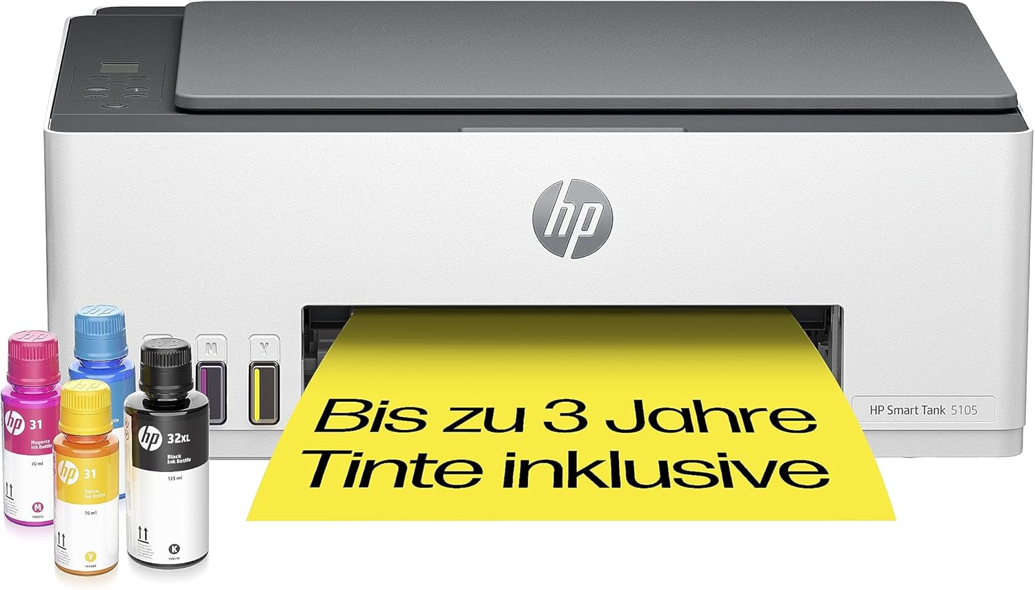 HP Smart Tank 7605 4-in-1 Multifunktionsdrucker (WLAN; Duplex; ADF) – 3 Jahre Tinte inklusive, 3 Jahre Garantie, großer Tintentank, hohe Reichweite, Drucken in hoher Qualität