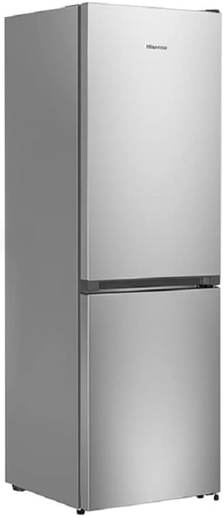 Hisense RB327N4AD2 Kühl-Gefrierkombination/ NoFrostPlus/ Multiflow 360°/ HolidayMode/ FreshZone/ 182,4 cm/ Kühlteil 171 l/ Gefrierteil 85 l/ 41 dB/ 287 kWh/ Jahr/ Edelstahl-Look