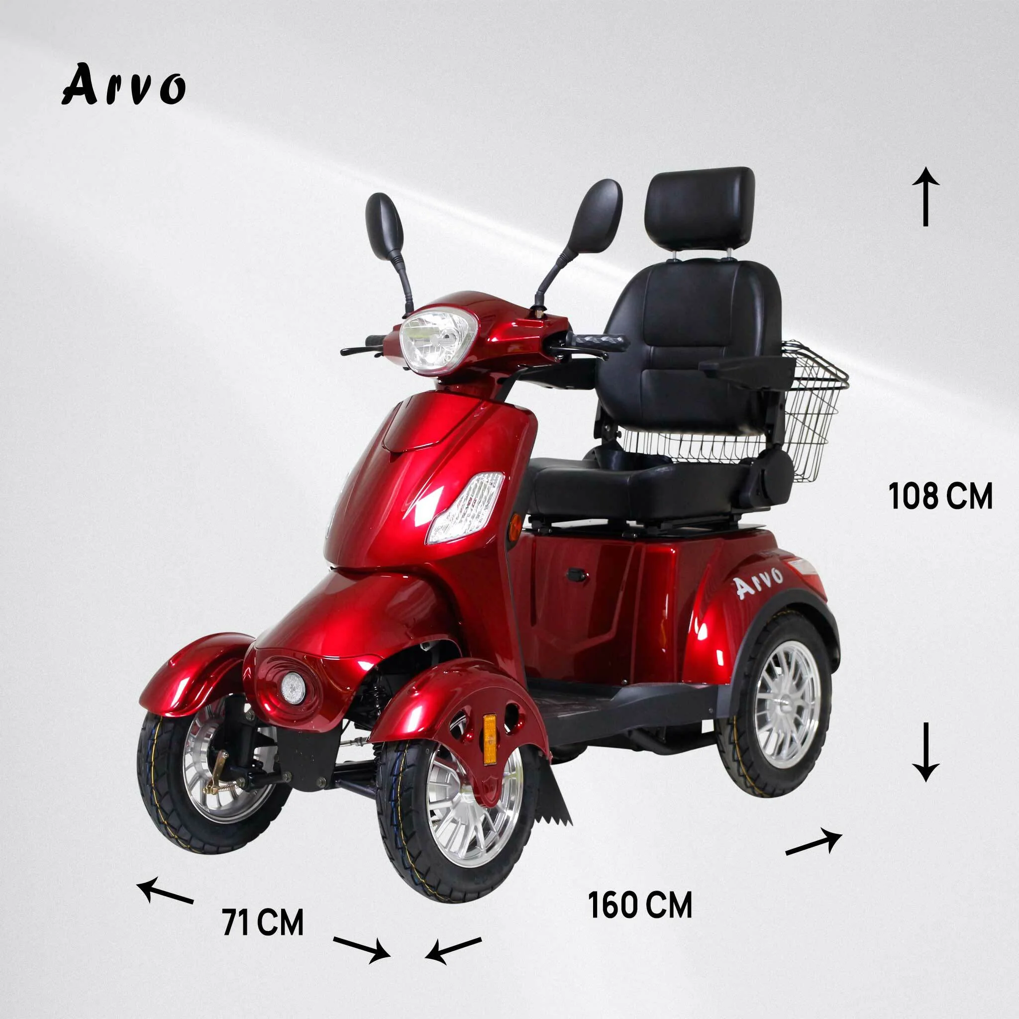 Arvo Seniorenmobil P400 Rot