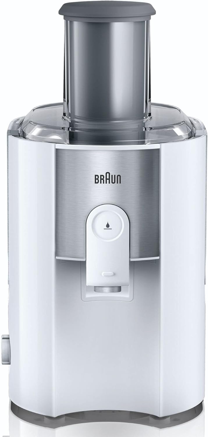 DeLonghi Braun J700 Multiquick 7 Entsafter | Hochleistungs-Entsafter-System | Groer Einfüllschacht (75 mm) | Innovatives Anti-Tropf-System | Kraftvoller 1.000 Watt Motor | silber