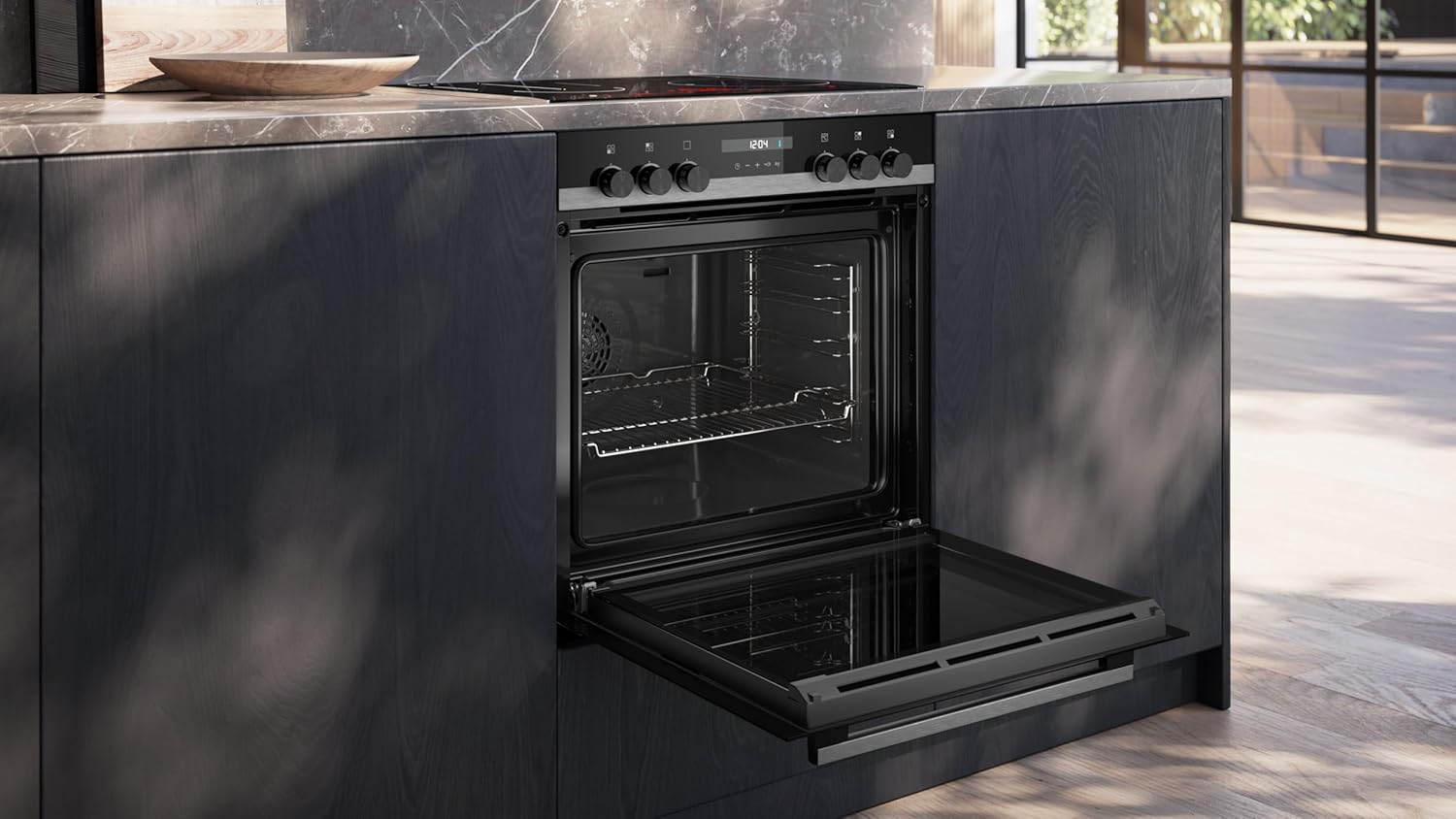 Siemens EQ522IA01, Einbauherd-Set, Bestehend aus HE517GBS4 Herd, 60 x 60 cm, 3D Heißluft, Selbstreinigung, Clip Auszug & EI645CFB6E Induktionskochfeld, Bräterzone, powerBoost, Edelstahl Rahmen