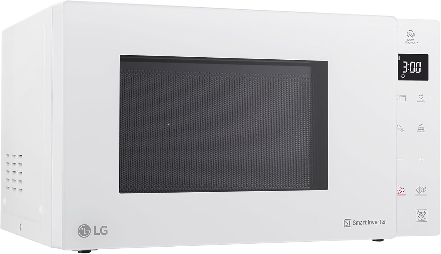 LG MH6535GIS Mikrowelle mit Inverter Technologie & Quarz Grill, 25 Liter Kapazitt, 1000 W, Automatikprogramme, einstellbare Leistungsstufen für optimales Garen und EasyClean-Funktion, Schwarz