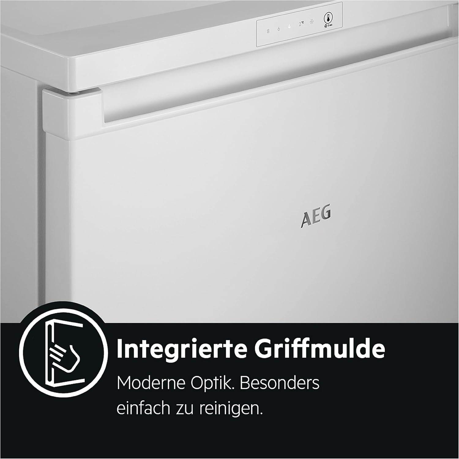 AEG RTS814DXAW Freistehender Tisch-Kühlschrank / 845 mm / 134 L / D