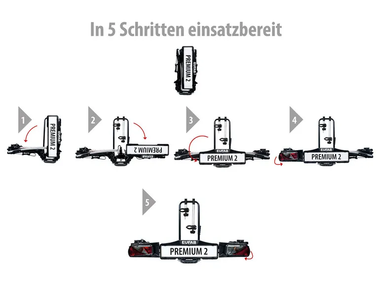 Fahrradträger »Premium II«, für 2 Räder, abschließbar