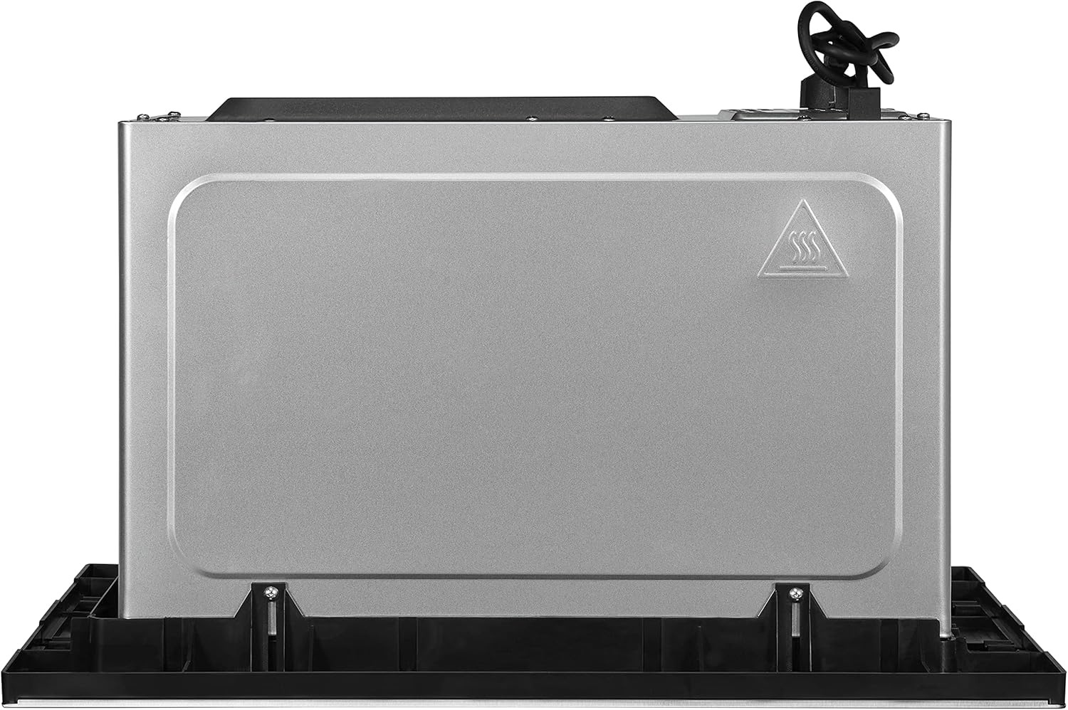 Exquisit Einbaumikrowelle EMW10-020 inox | 800 W Leistung | Kinderleichte Bedienung | Einfacher Einbau | Timer | Drehteller 27cm | Mikrowelle 60 cm | Einbaugerät | Edelstahl