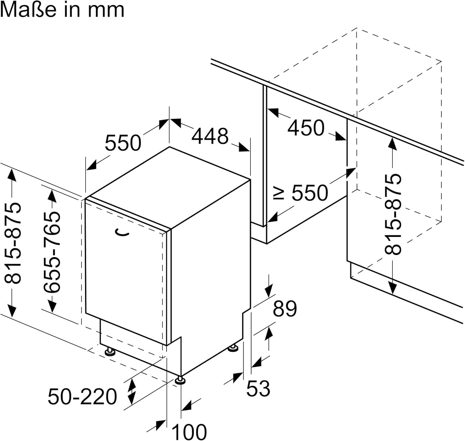 Siemens SR65YX08ME, iQ500 Smarter Geschirrspüler Vollintegriert, 45 cm breit, Besteckschublade, Zeolith, extra leise, aquaStop, automatische Türöffnung nach Programmende, varioSpeed, Innenbeleuchtung