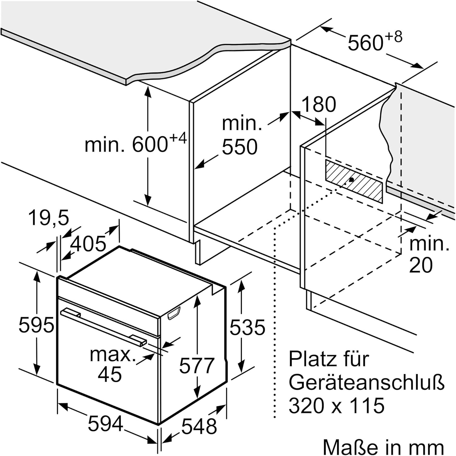 Siemens HB572ABS3, iQ300, Einbau-Backofen 60 x 60 cm, Air Fry, activeClean Pyrolyse Selbstreinung, LED-Touchbedienung, 3D Heißluft, Schnellaufheizung, cookControl10 Automatikprogramme, Edelstahl