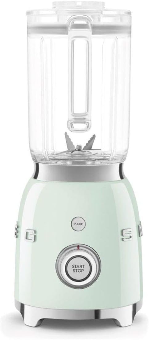 Smeg, BLF03PKEU, 1,5 l Standmixer, 4 -Geschwindigkeitsstufen, 4 Automikprogramme, Abnehmbare Doppelklinge, Deckelöffnung transparent mit Dosierkappe, rutschfest, 800W, Rose