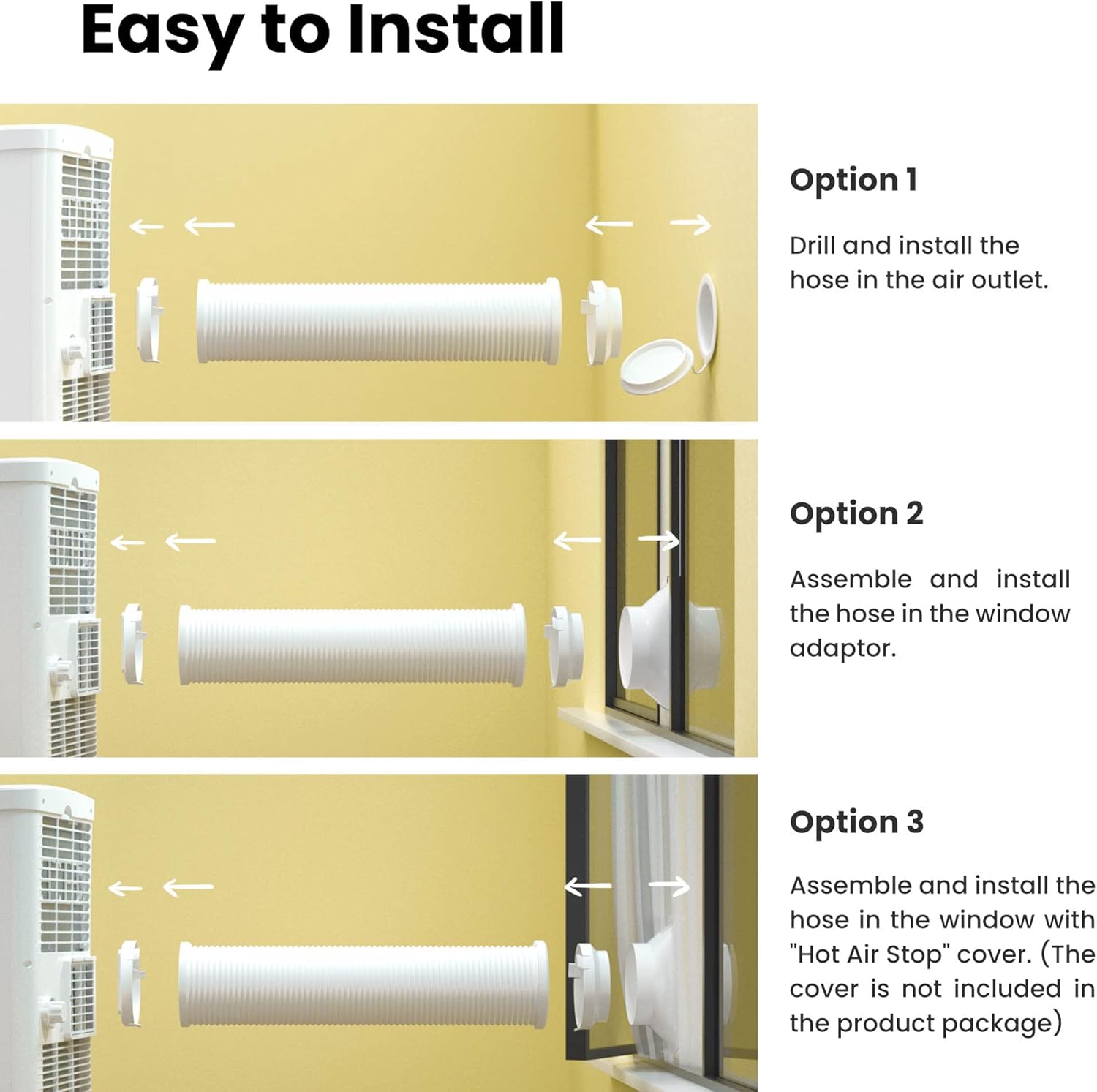 Comfee Mobiles Klimagert Easy Cool 2.0, 7000 BTU 2,0kW, Kühlen&Ventilieren&Entfeuchten, Raumgre bis 68m(25㎡), APP-Steuerung/Alexa/Google Home/IFTTT, Mobile Klimaanlage mit Abluftschlauch