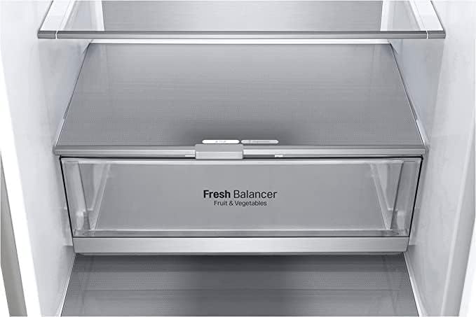 LG GBV22NCCEP Kühl-/Gefrierkombination – Smart Inverter Compressor, Total No Frost, Modern Flat Door Design, Matt Schwarz Metallic, Energieeffizienz A