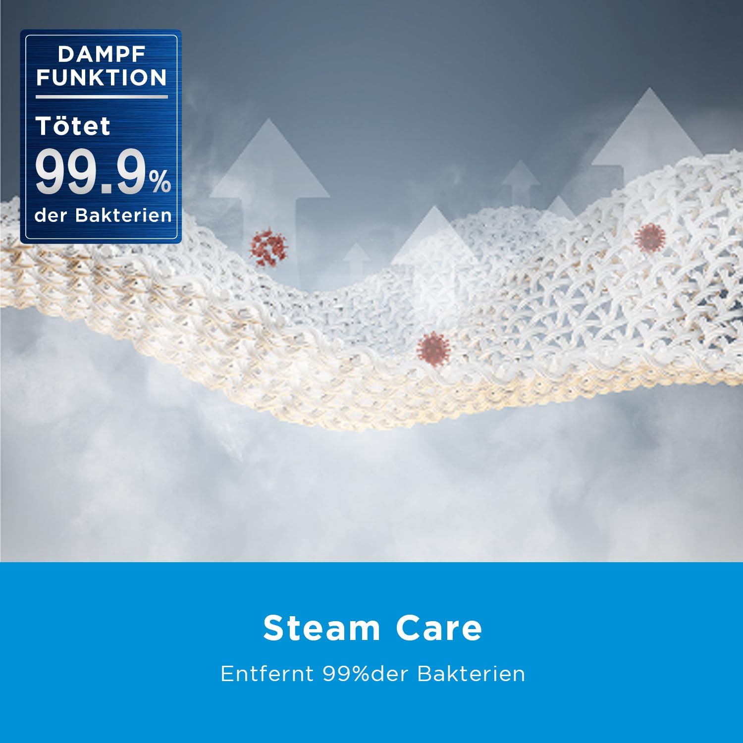 Midea MF200W90WB-14A Waschmaschine / 9KG / A/Leiser & effizienter Inverter Motor/HealthGuard-System/Steam Care/Nachlegefunktion/APP-Steuerung/AquaStop, Weiß