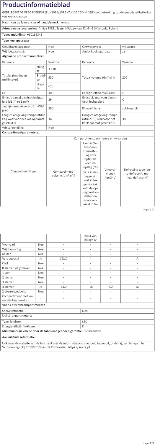 Amica KGC 15632 T Retro Kühl-/Gefrierkombination / Ice Blue (Türkis) / 144cm (H) x 55cm (B) x 62cm (T) / Retro-Design / Kühlschrank mit Gefrierfach